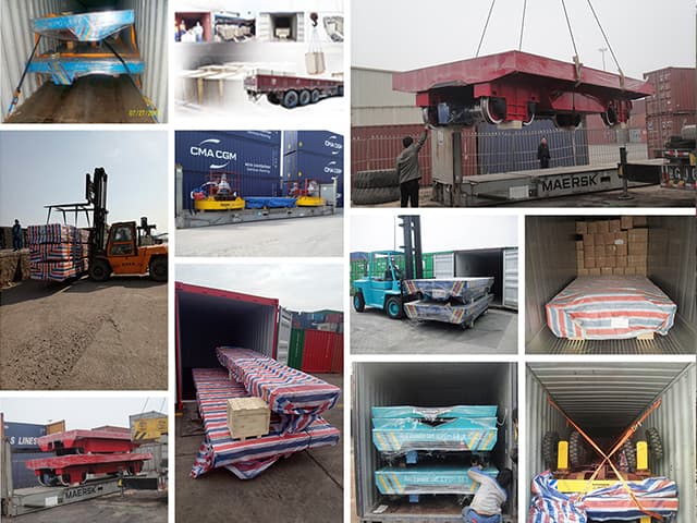 material transfer trolley packing