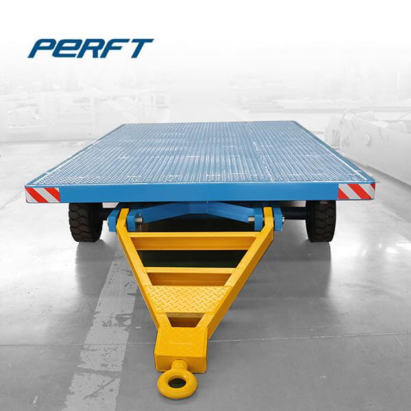 Non-motor Quad Steer Tugger Carts Tow Transfer Trailer