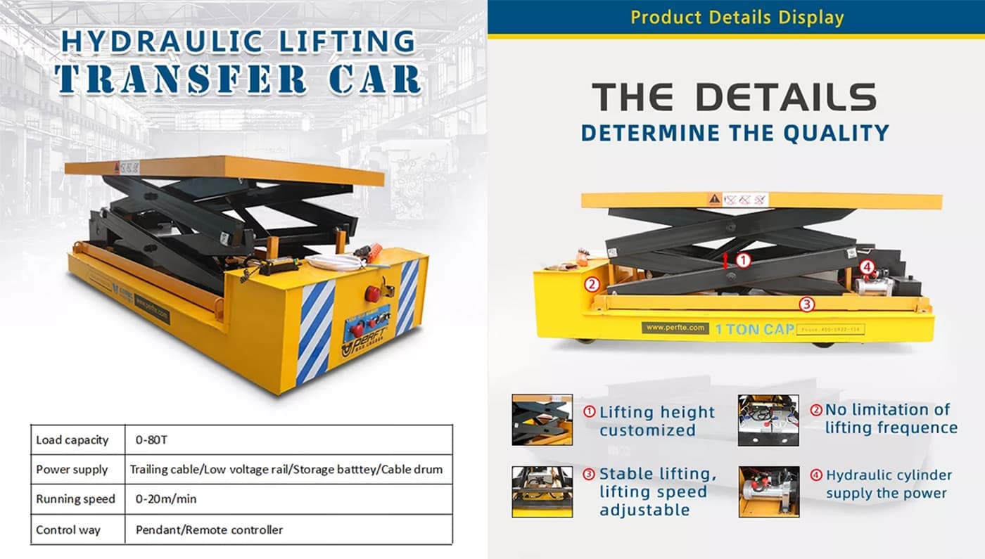 Hydraulic Lifting Transfer Carts