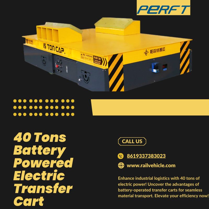 40 Tons Battery Powered Electric Transfer Cart