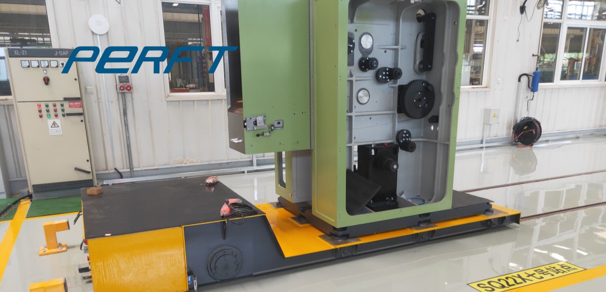 mold transfer cart on rail